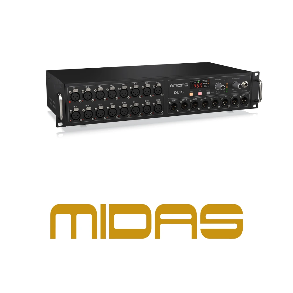Stage Box Midas DL16 16 Entradas 8 Saídas 16 Preamps