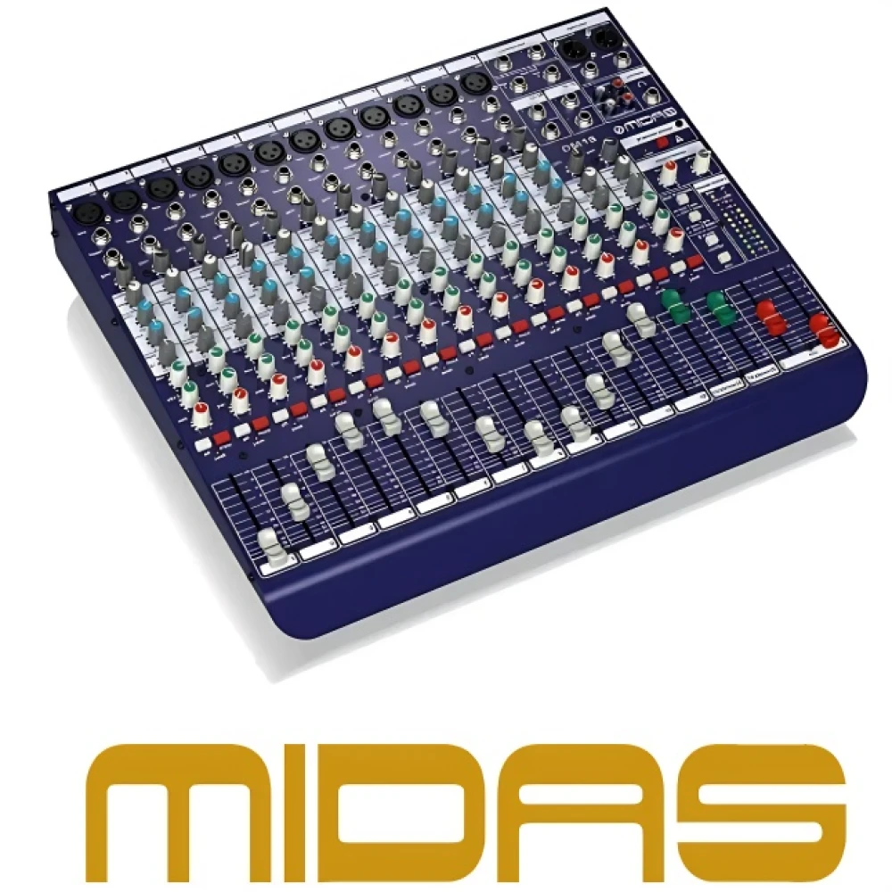 Mesa De Som16 Canais  Analógica  Dm16 Midas