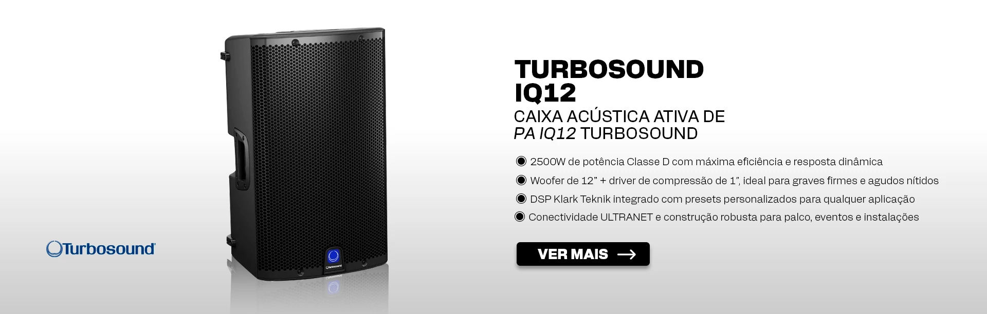 Caixa Acústica Ativa de PA iQ12 Turbosound