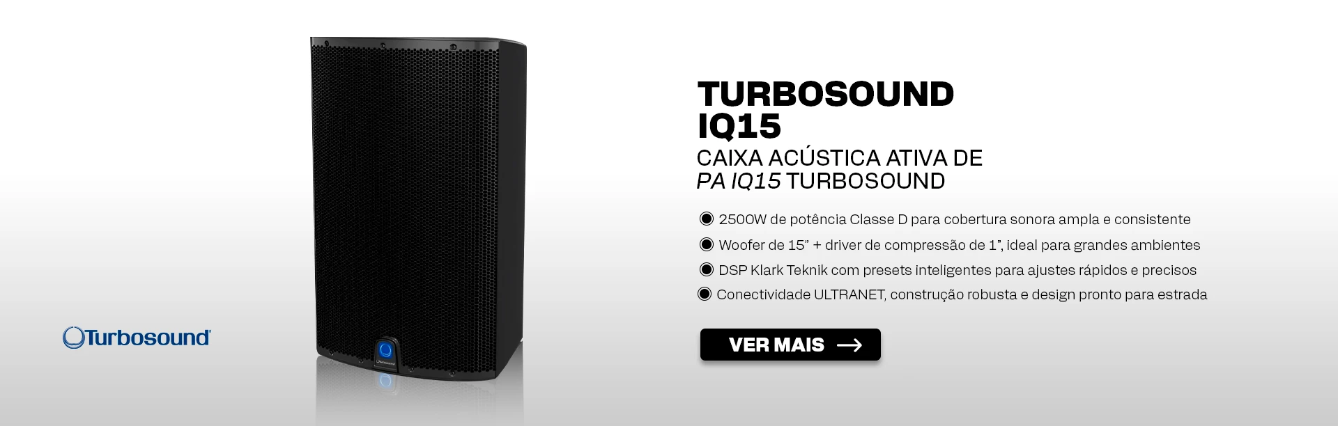 Caixa Acústica Ativa de PA iQ15 Turbosound